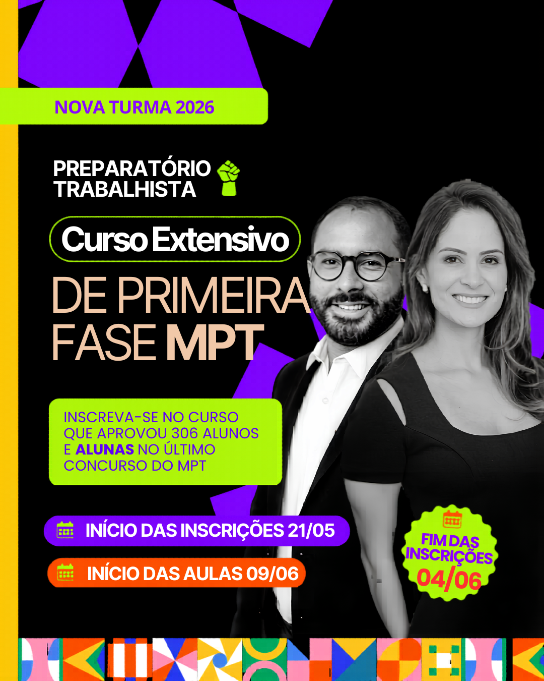 início das inscrições 2105-3
